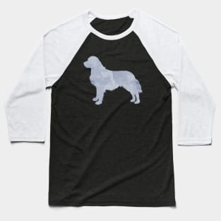 Gray Golden Retriever Dog Art Baseball T-Shirt